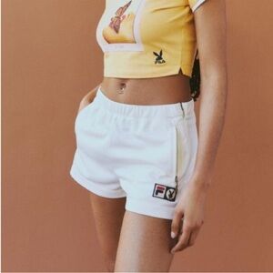 UO Fila x Playboy Shorts